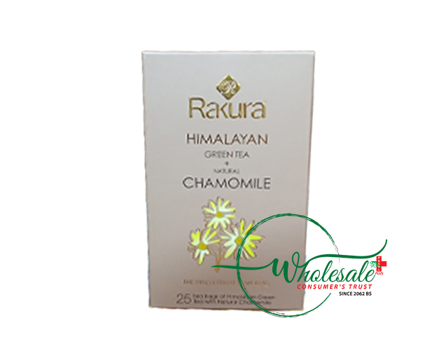 Rakura Chamomile Green Tea 25 Tea Bags