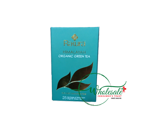 Rakura Organic Green Tea 25 Tea Bags