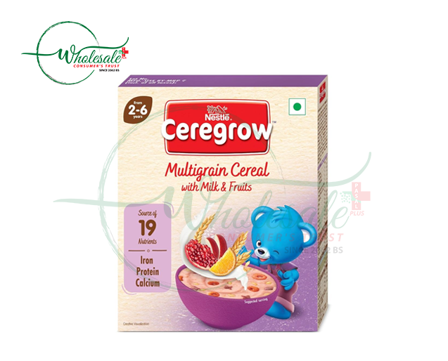 CEREGROW MULTIGRAIN CEREAL WITH MILK AND FRUITS