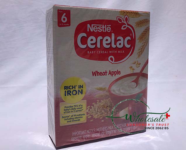 Nestle Cerelac Wheat Apple 6MONTHS+