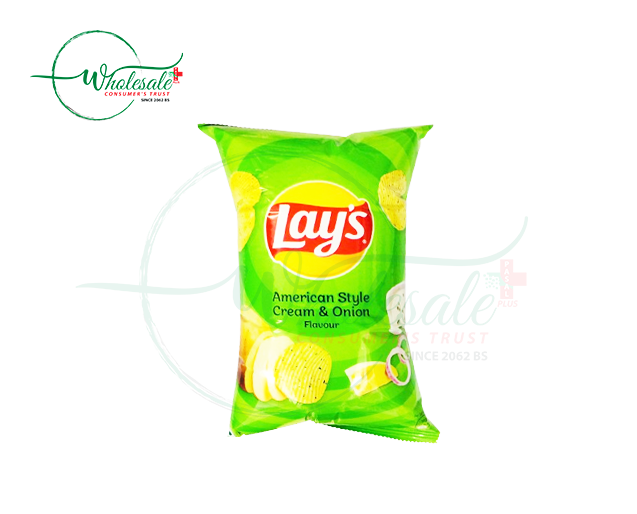 LAYS AMERICAN STYLE CREAM & ONION FLAVOUR 74GM