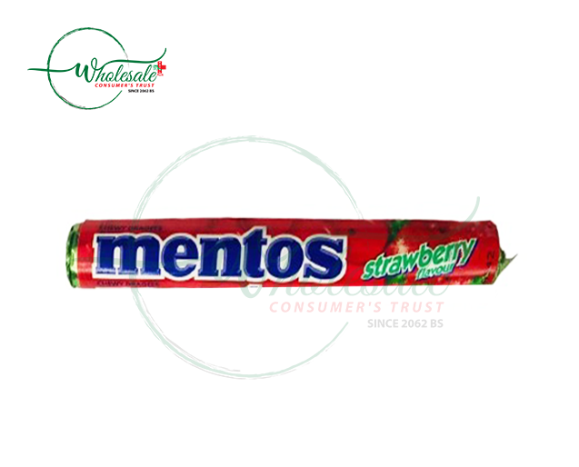 MENTOS STRAWBERRY 37.5GM