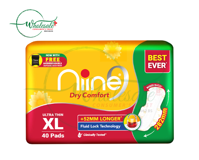 NINE DRY COMFORT 282MM 40PADS XL