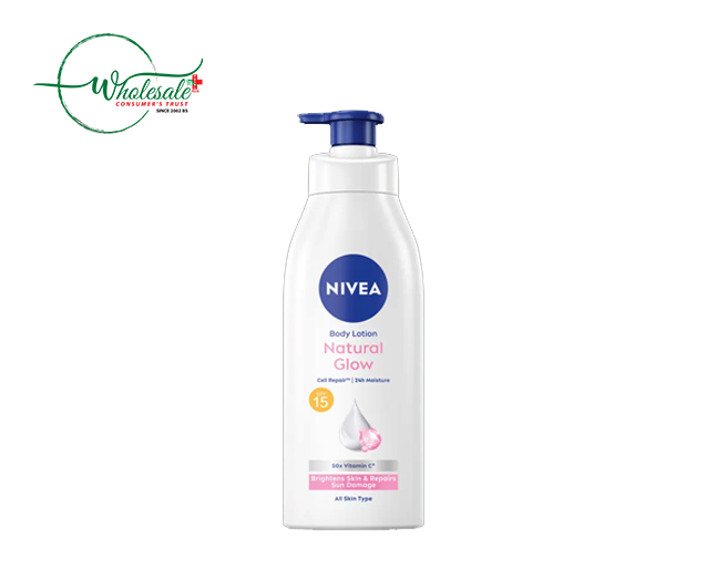 NIVEA NATURAL GLOW BODY LOTION SPF15 400ML