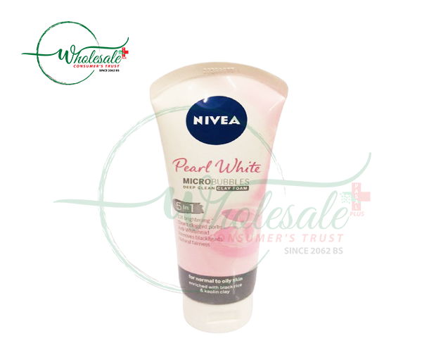 NIVEA PEARL WHITE DEEP CLEAN CLAY FOAM 100GM