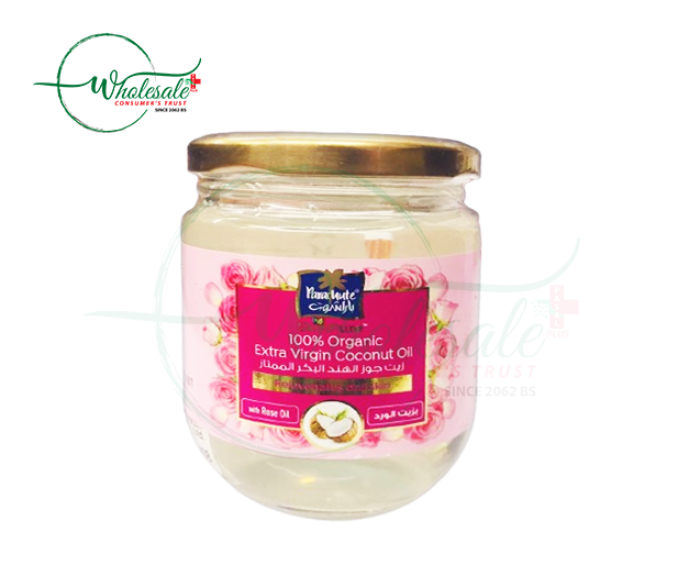 PARACHUTE EXTRA VIRGIN COCONUT OIL WITH ROSE 200ML