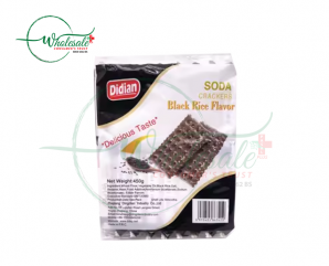DIDIAN SODA CRACKER BLACK RICE FLAVOR 450GM 