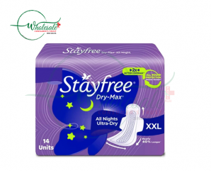 STAYFREE DRY-MAX ALL NIGHTS ULTRA DRY 14UNITS XXL